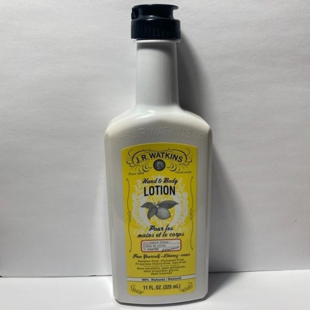 2 J.R. Watkins Hand & Body Lotion Lemon Cream